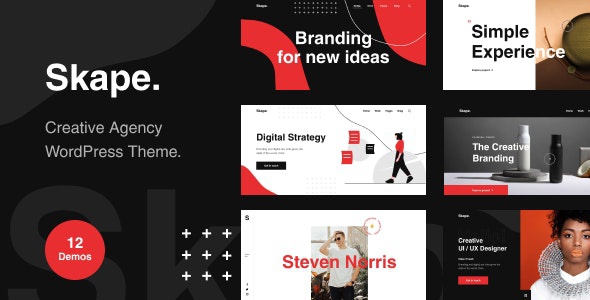 ThemeForest Skape - Download Creative & Modern Agency WordPress Theme