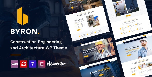ThemeForest Byron - Download Construction and Engineering WordPress Theme