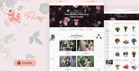 ThemeForest Florie - Download Flower Shop, Florist Shopify Theme