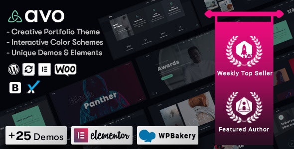 ThemeForest Avo - Download Creative Portfolio & Agency WordPress Theme