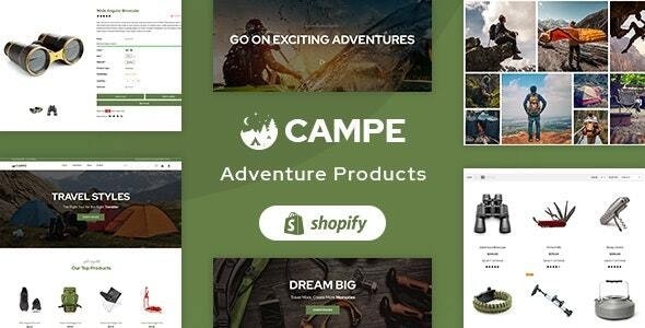 ThemeForest Campe - Download Camping & Adventure Shopify Theme