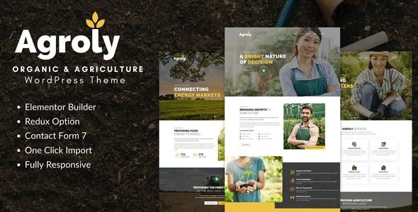 ThemeForest Agroly - Download Organic & Agriculture Food WordPress Theme
