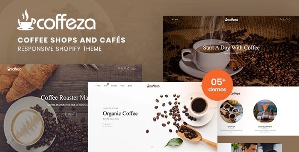 ThemeForest Coffeza - Download Coffee Shops and Cafés Responsive Shopify Theme