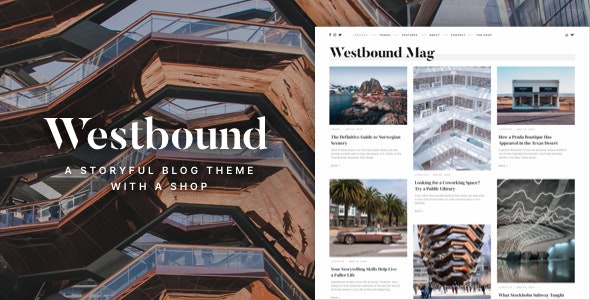 ThemeForest Westbound - Download A Storyful WordPress Blogging Theme