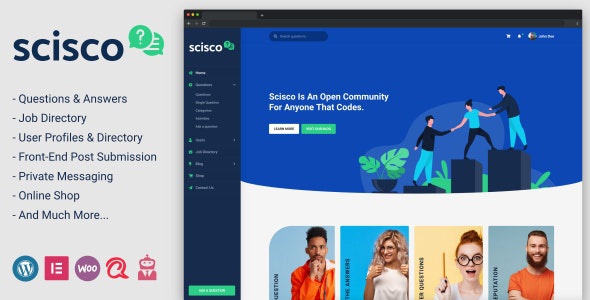 ThemeForest Scisco - Download Questions and Answers WordPress Theme