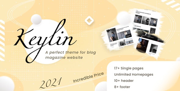 ThemeForest Keylin - Download WordPress Magazine and Blog Theme