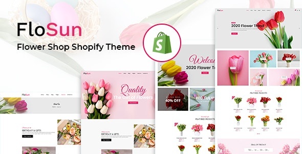 ThemeForest Flosun - Download Flower Shop Shopify Theme