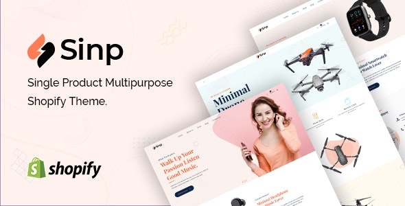 ThemeForest Sinp - Download Single Product Multipurpose Shopify Theme