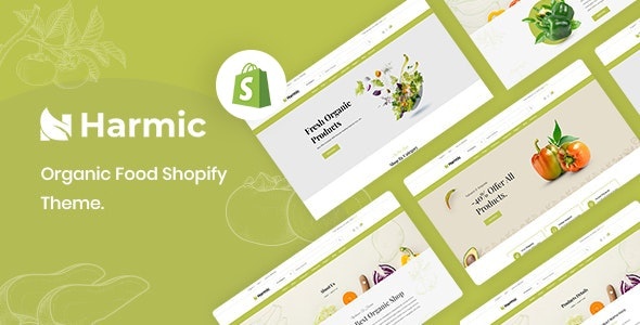 ThemeForest Harmic - Download Organic Food Shopify Theme