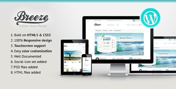 ThemeForest Breeze - Download Responsive WooCommerce WordPress Theme