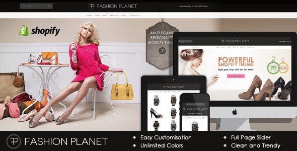 ThemeForest Fashion Planet - Download Parallax Shopify Theme