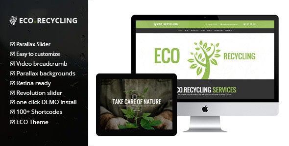 ThemeForest Eco Recycling - Download Ecology & Nature WordPress Theme