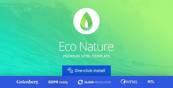 ThemeForest Eco Nature - Download Environment & Ecology WordPress Theme