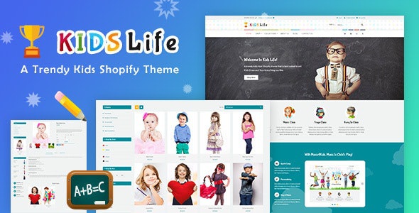 ThemeForest Kids Life - Download Toys, Children School Shopify Theme