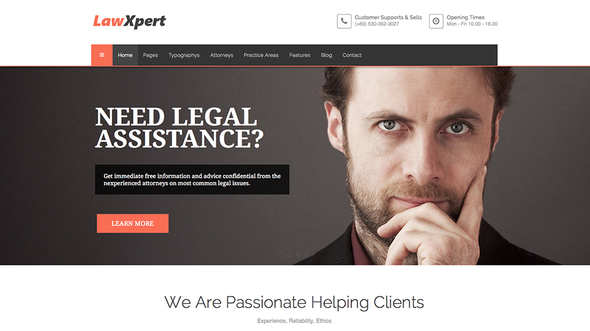 ThemeXpert LawXpert - Download Responsive Law Agency Joomla Template