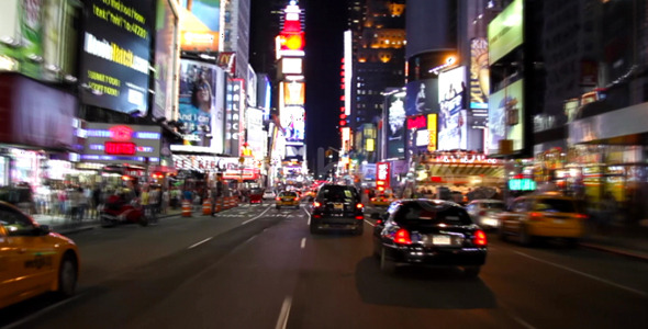 Times Square New York City at night Full HD
   (Stock Footage) - Download Videohive 115734