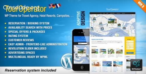 Tour Operator v3.3 – WP theme with Reservation System Download Free