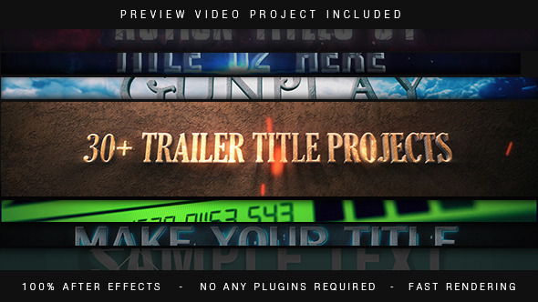 Trailer Titles Pack - Download Videohive 14072756