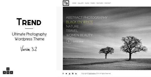 Trend v3.3 – Photography WordPress Theme Download Free