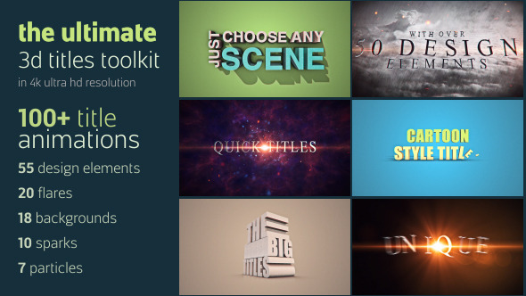 Ultimate 3D Titles Toolkit - Download Videohive 12617556