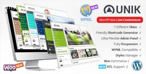 Unik – Themeforest Ultra-Customizable WordPress Theme Download Free