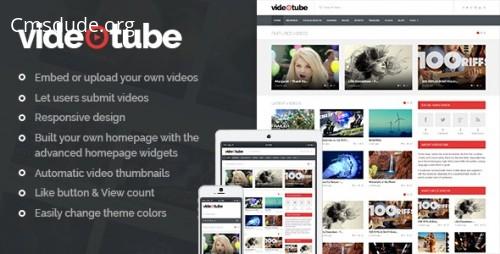 VideoTube – A Responsive Video WordPress Theme Download Free