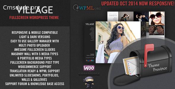 Village v5.0.1 – A Responsive Fullscreen WordPress Theme Download Free