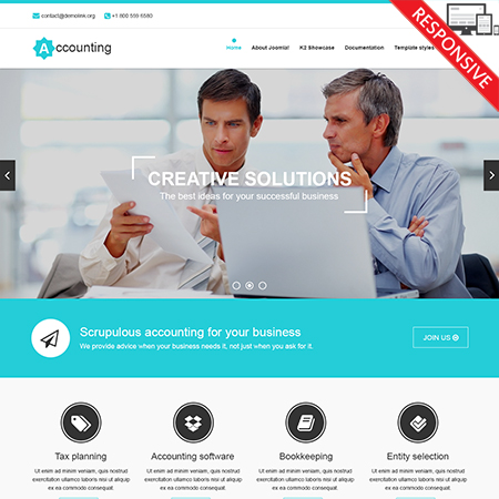 VTEM Accounting - Download Responsive Joomla Template