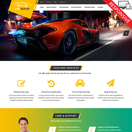 VTEM CarRepair - Download Responsive Joomla Template