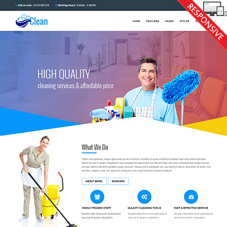 VTEM Clean - Download Responsive Joomla Template