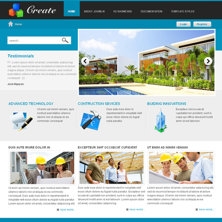 VTEM Create - Download Responsive Joomla Template