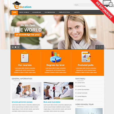 VTEM Education - Download Responsive Joomla Template