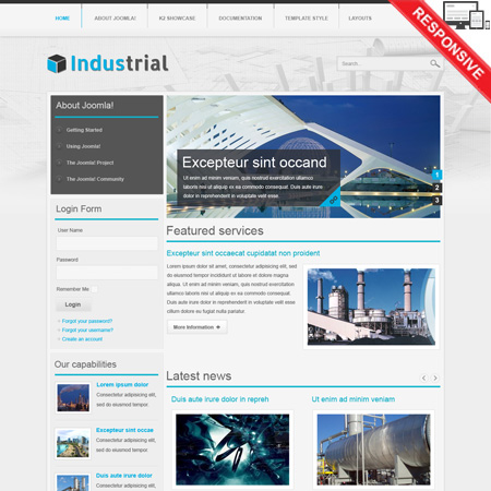 VTEM Industrial - Download Responsive Joomla Template