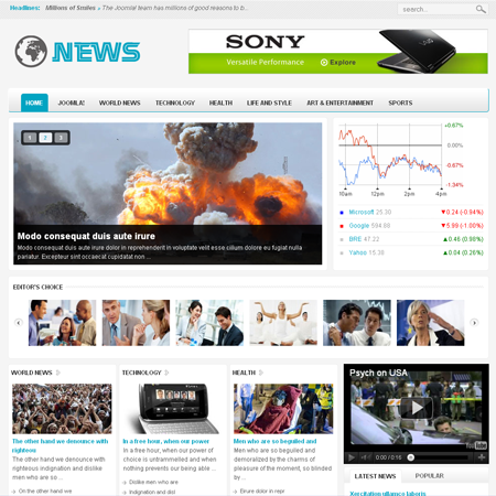 VTEM News - Download Responsive Joomla Template