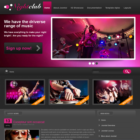 VTEM NightClub - Download Responsive Joomla Template