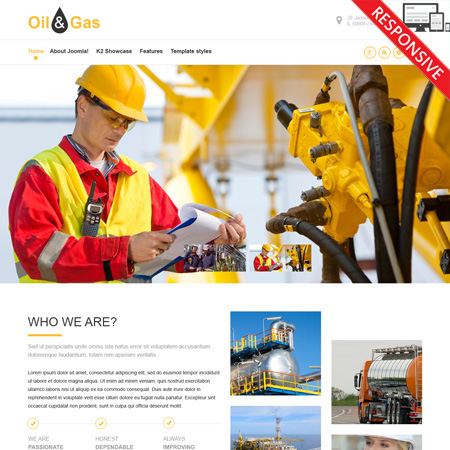 VTEM Oil - Download Responsive Joomla Template