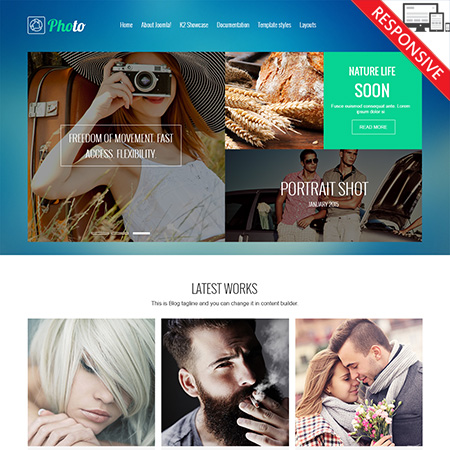 VTEM Photographer - Download Responsive Joomla Template