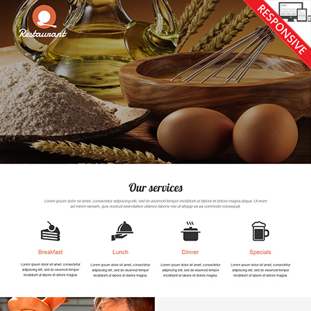 VTEM Restaurant - Download Responsive Joomla Template
