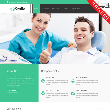 VTEM Smile - Download Responsive Joomla Template