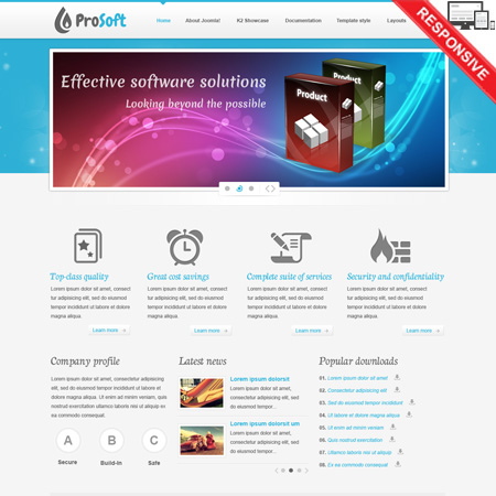 VTEM Software - Download Responsive Joomla Template