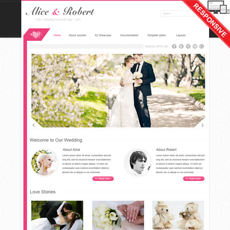 VTEM Wedding - Download Responsive Joomla Template