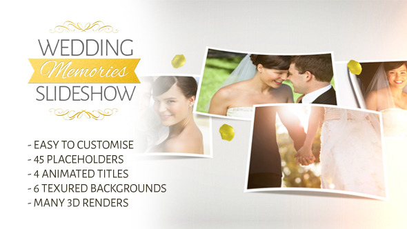 Wedding Memories Slideshow - Download Videohive 7136018