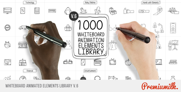 Whiteboard Animated Elements Library - Download Videohive 13745607