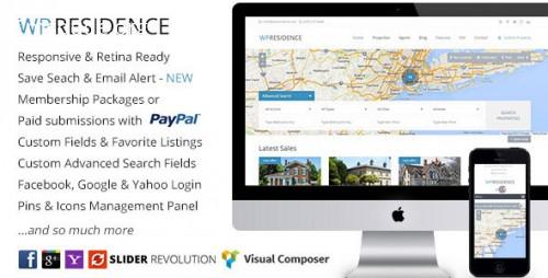 WP Residence v1.08 – Real Estate WordPress Theme Download Free