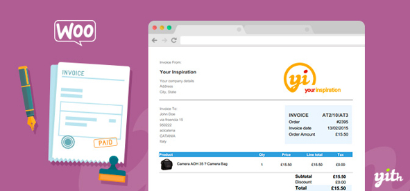 YITH WooCommerce PDF Invoice and Shipping List Download Plugin
