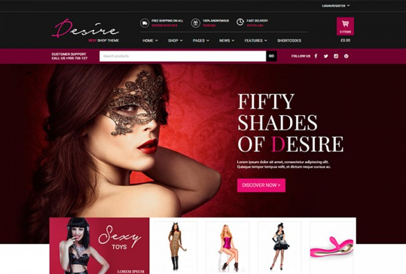 YIThemes Desire Sexy Shop Download WordPress Theme