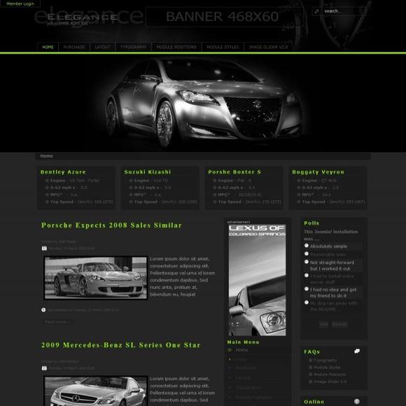 YJ Elegance - Download Stylish Car Template