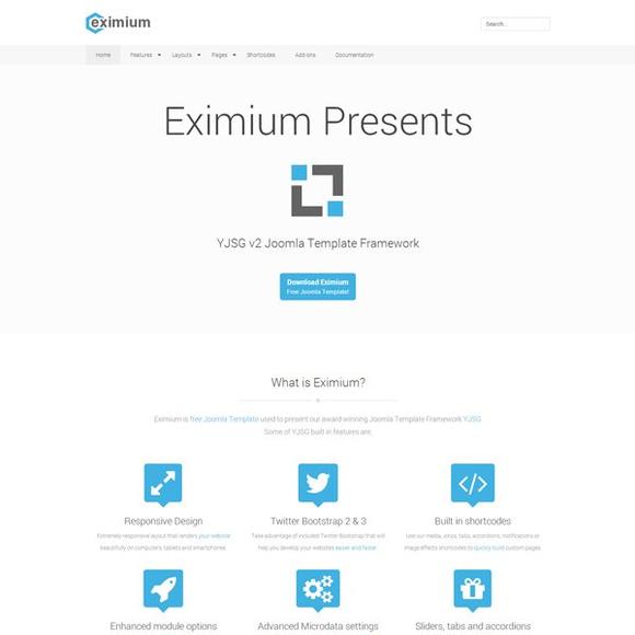 YJ Eximium - Download Free Joomla Template Powered by Yjsg v2