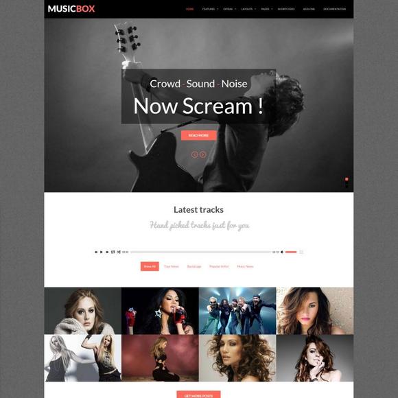 YJ Musicbox - Download Joomla Music Template