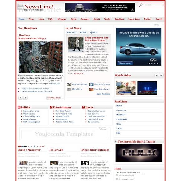 YJ Newsline - Download Ultimate Joomla News Portal